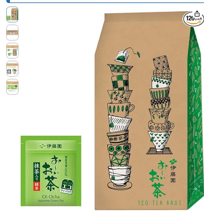 伊藤園 おーいお茶 緑茶 (抹茶入り) エコティーバッグ 1.8g ×120袋